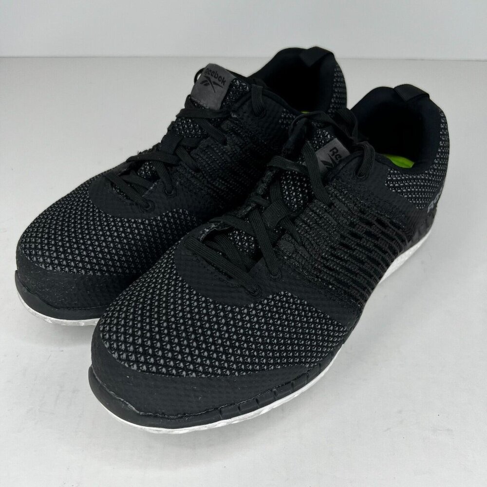 Reebok Unisex RB4249 Black Lace Up Print Work Size 8.5M 10.5W Athletic Shoes